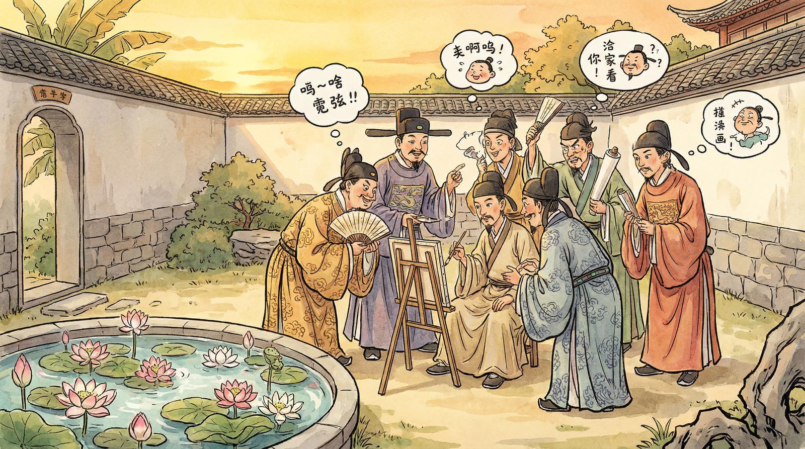 萝莉漫画荷花池塘生态视频记录